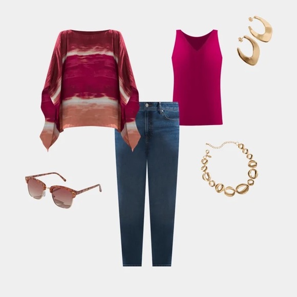 Chico’s Brand New Ombre Woven Poncho - Picture 3 of 12